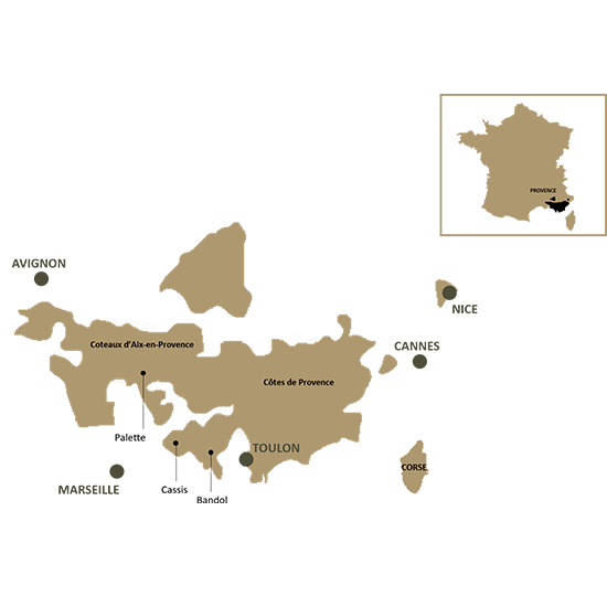 Carte Provence Corse