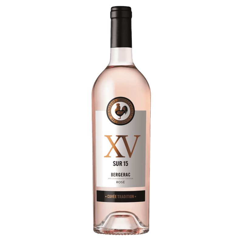 XV sur 15 "Cuvée Tradition", 2023, A.O.P Bergerac, Vin Rosé