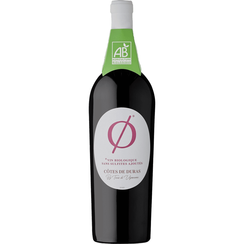 Vin Biologique Sans Sulfites Ajoutés By Terre de Vignerons, 2022, A.O.P Côtes de Duras, Vin Rouge
