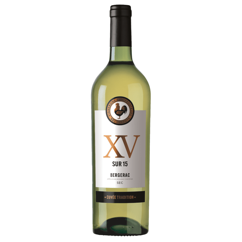 XV sur 15 "Cuvée Tradition", 2023, A.O.P Bergerac, Vin Blanc Sec