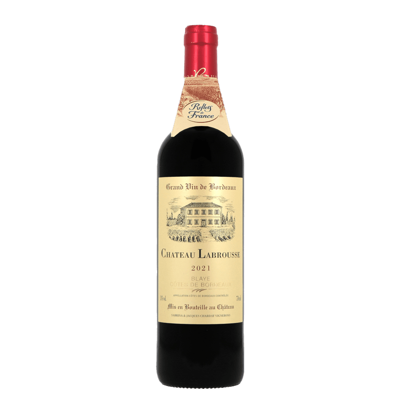 Vin Rouge A.O.P Blaye-Côtes-De-Bordeaux Château Labrousse "Reflets de France", 2021