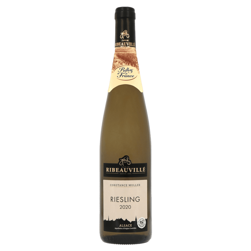 Vin Blanc A.O.P Alsace Riesling Constance Muller Reflets De France, 2020