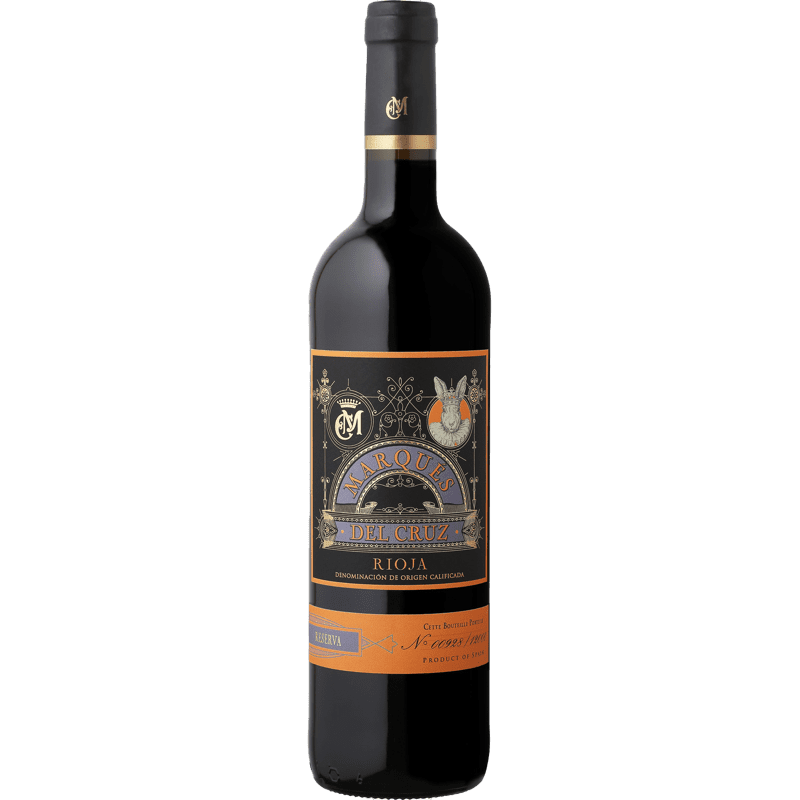 Vin Rouge Espagne Rioja Marqués Del Cruz "Reserva", 2016