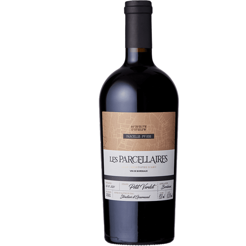 Vin Rouge A.O.P Bordeaux Jean-Christophe Icard "Les Parcellaires - Petit Verdot", 2021