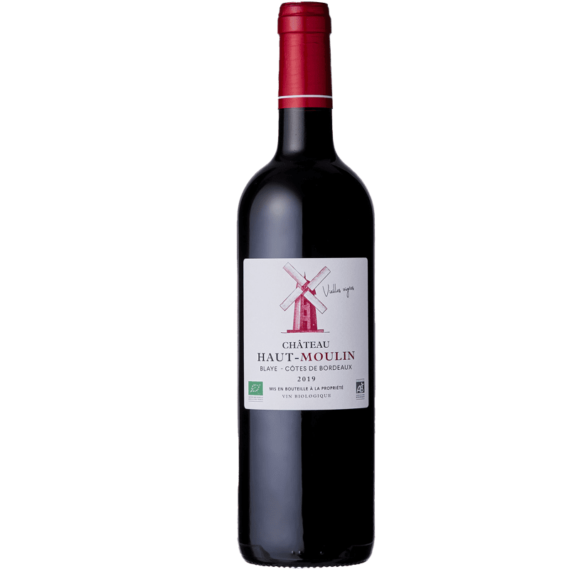 Vin Rouge A.O.P Blaye-Côtes-De-Bordeaux Chateau Haut-Moulin "Vieilles Vignes", 2019