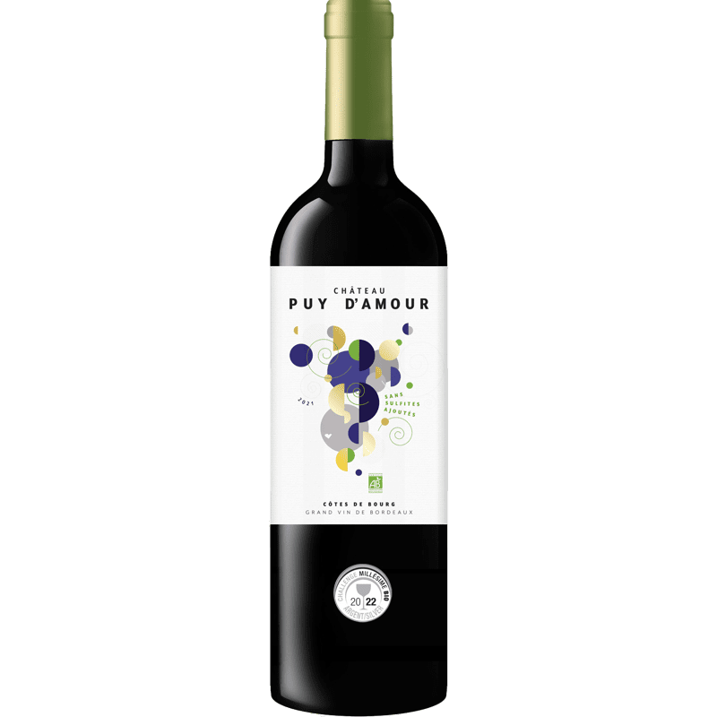 Vin Rouge A.O.P Côtes-De-Bourg Château Puy d'Amour, 2021