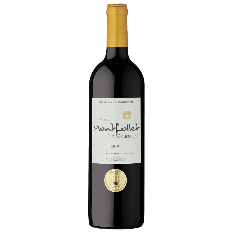 Château Montfollet "Le Valentin", 2019, A.O.P Côtes-De-Bordeaux, Vin Rouge