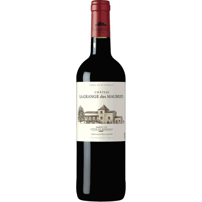 Vin Rouge A.O.P Sainte-Foy-Côtes-De-Bordeaux Château La Grange des Mauberts, 2021