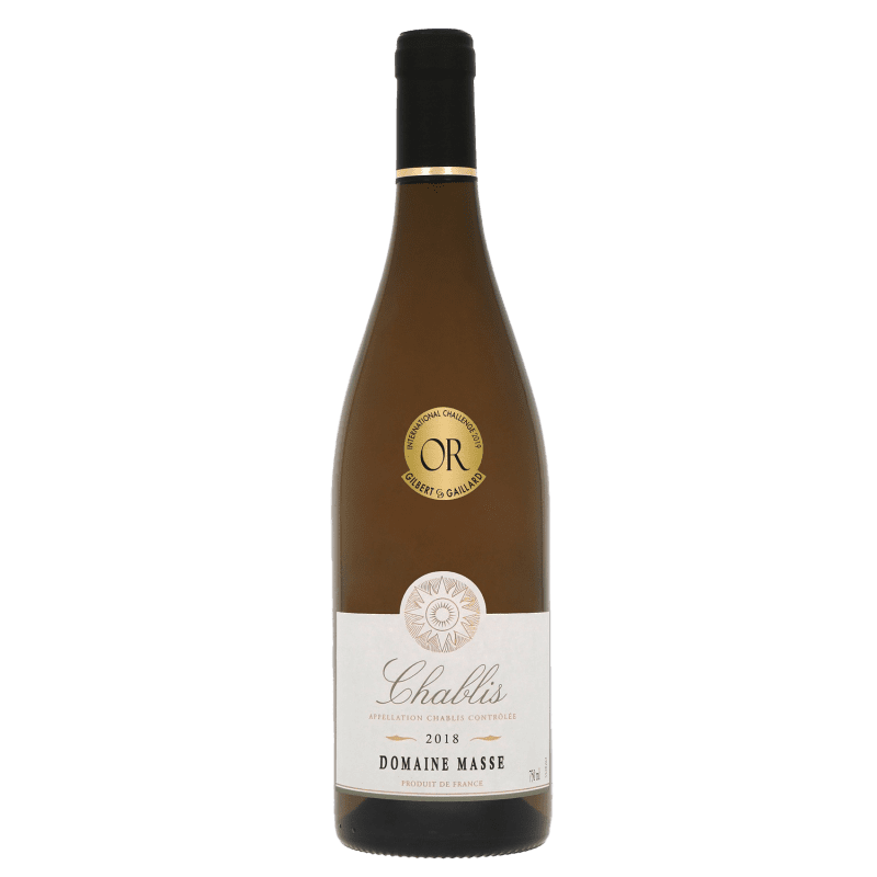 Domaine Masse, 2018, A.O.P Chablis, Vin Blanc