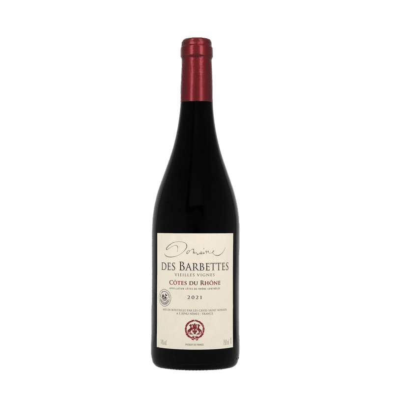 Vin Rouge A.O.P Côtes-Du-Rhône Domaine Des Barbettes, 2021