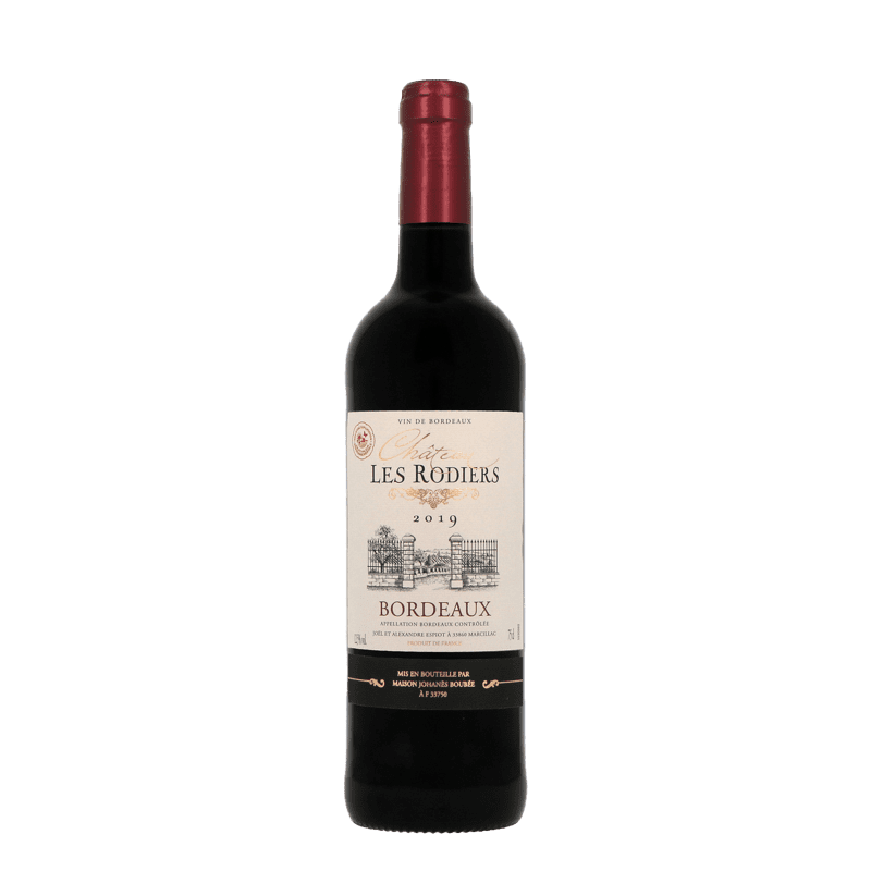 Vin Rouge A.O.P Bordeaux Château Les Rodiers, 2019