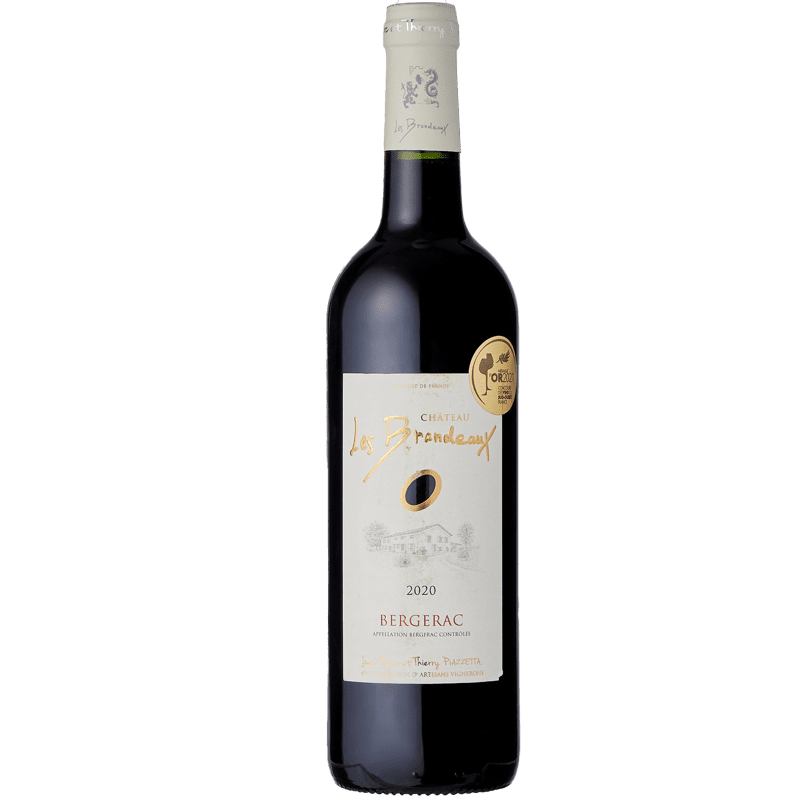 Vin Rouge A.O.P Bergerac Château les Brandeaux, 2020