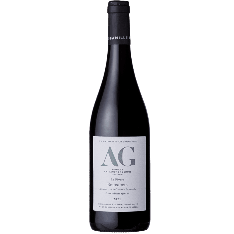 Famille Amirault Grosbois "Le Pivert", 2021, A.O.P Bourgueil , Vin Rouge