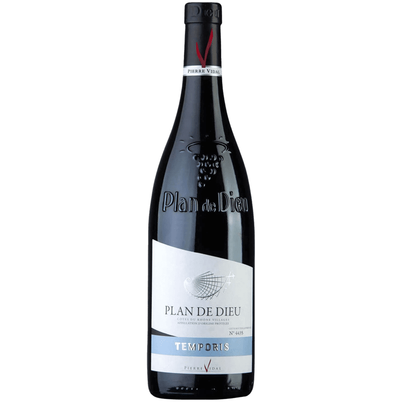 Vin Rouge A.O.P Côtes-Du-Rhône-Villages Plan-De-Dieu Pierre Vidal "Temporis", 2020