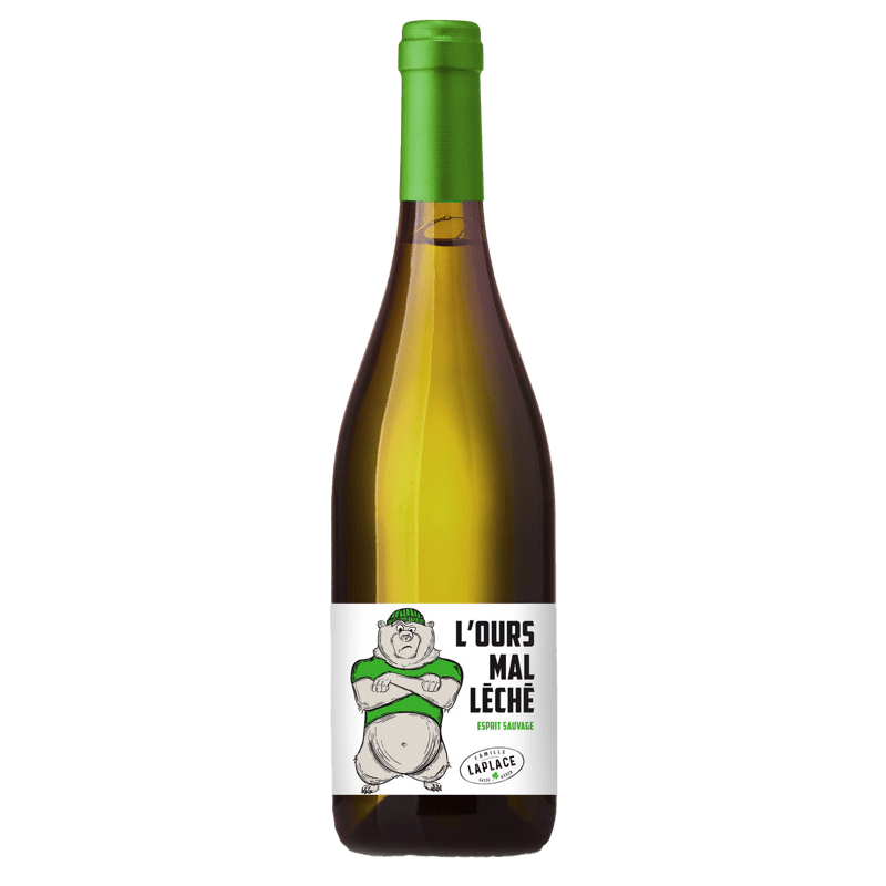 L'Ours Mal Léché "Esprit Sauvage", Vin de France, Vin Blanc