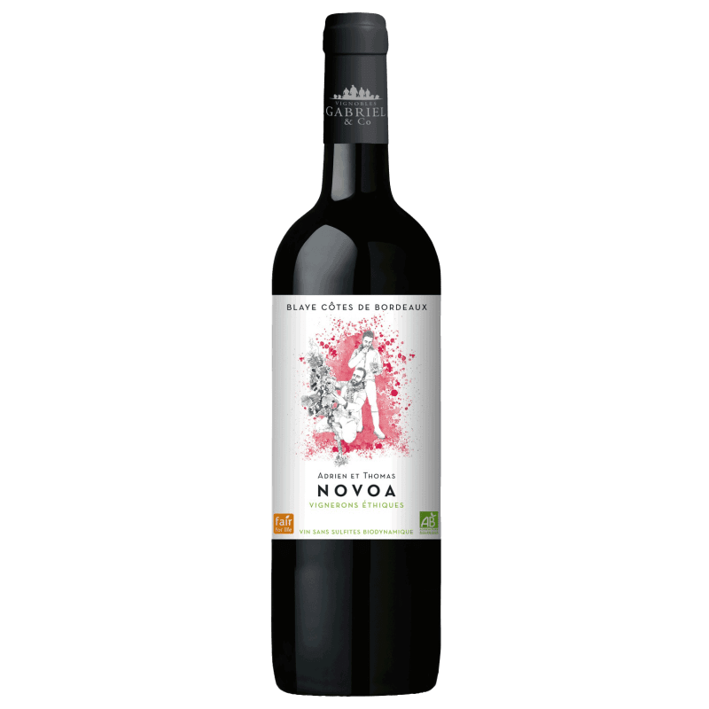 Adrien et Thomas Novoa "Vignerons Ethiques", 2021, A.O.P Blaye-Côtes-De-Bordeaux, Vin Rouge