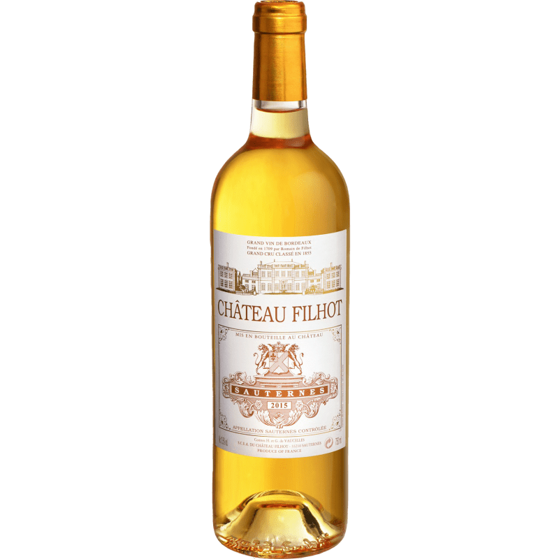 Château Filhot, 2015, A.O.P Sauternes, Vin Blanc Moelleux