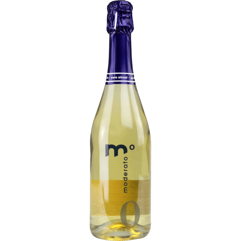 Moderato, 2022, Boisson Sans Alcool à Base De Vin Désalcoolisé (0,0%) Effervescent Blanc