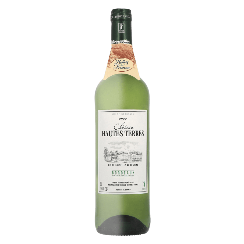 Château Hautes Terres "Reflets de France", 2022, A.O.P Bordeaux, Vin Blanc