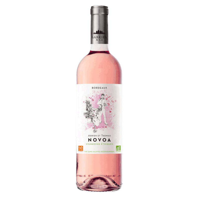 Adrien et Thomas Novoa "Vignerons Ethiques", 2022, A.O.P Blaye Côtes de Bordeaux, Vin Rosé