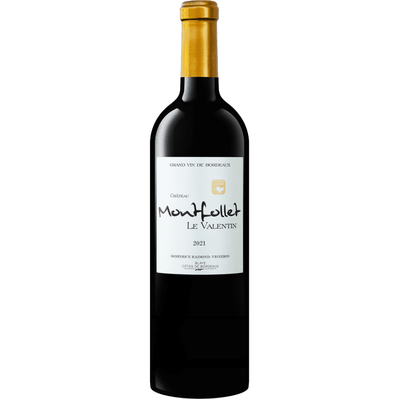 Château Montfollet "Le Valentin", 2021, A.O.P Blaye Côtes de Bordeaux, Vin Rouge