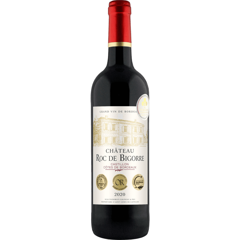 Château Roc de Bigorre, 2020, A.O.P Castillon Côtes de Bordeaux, Vin Rouge