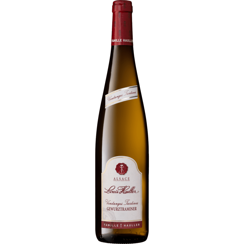 Louis Hauller, 2020, A.O.P Alsace Gewurztraminer Vendages Tardives, Vin Blanc Moelleux