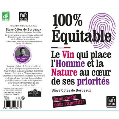 Contre étiquette du produit