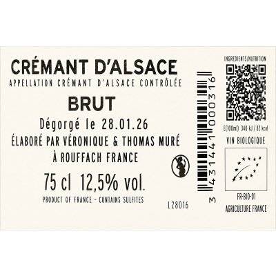 Contre étiquette du produit