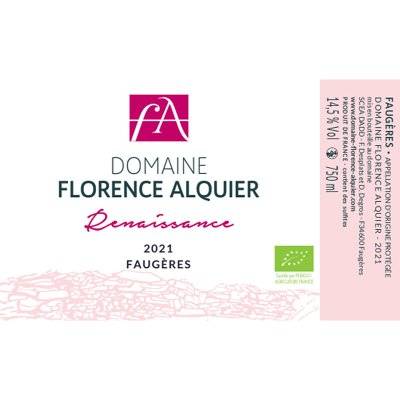 Contre étiquette du produit