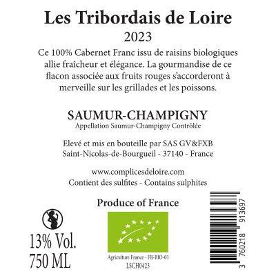 Contre étiquette du produit