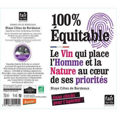Contre étiquette du produit