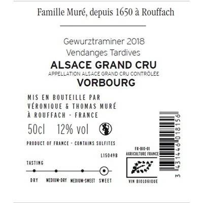Contre étiquette du produit