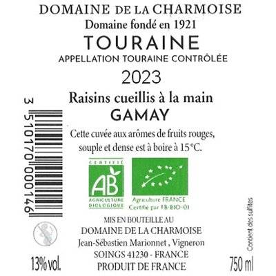 Contre étiquette du produit