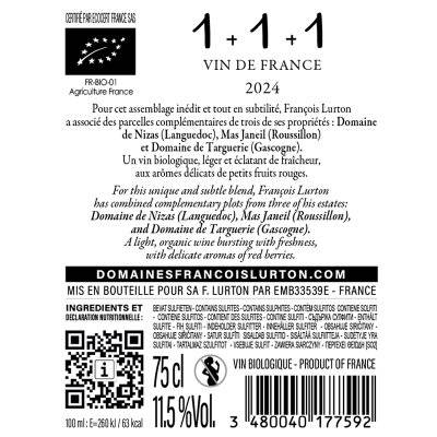Contre étiquette du produit