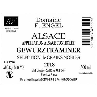 Contre étiquette du produit