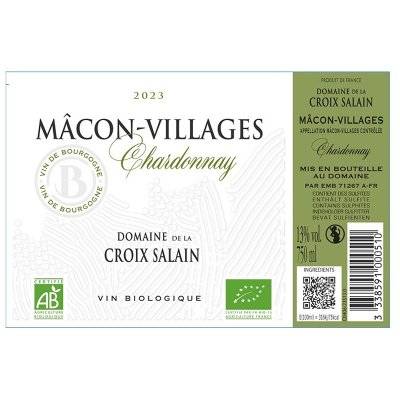 Contre étiquette du produit