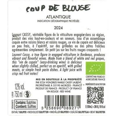 Contre étiquette du produit