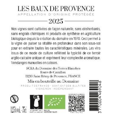 Contre étiquette du produit