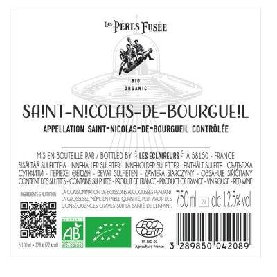 Contre étiquette du produit