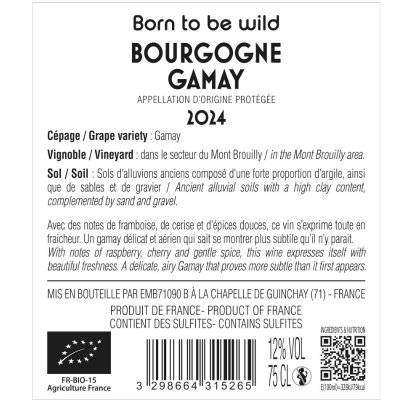 Contre étiquette du produit