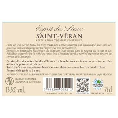 Contre étiquette du produit